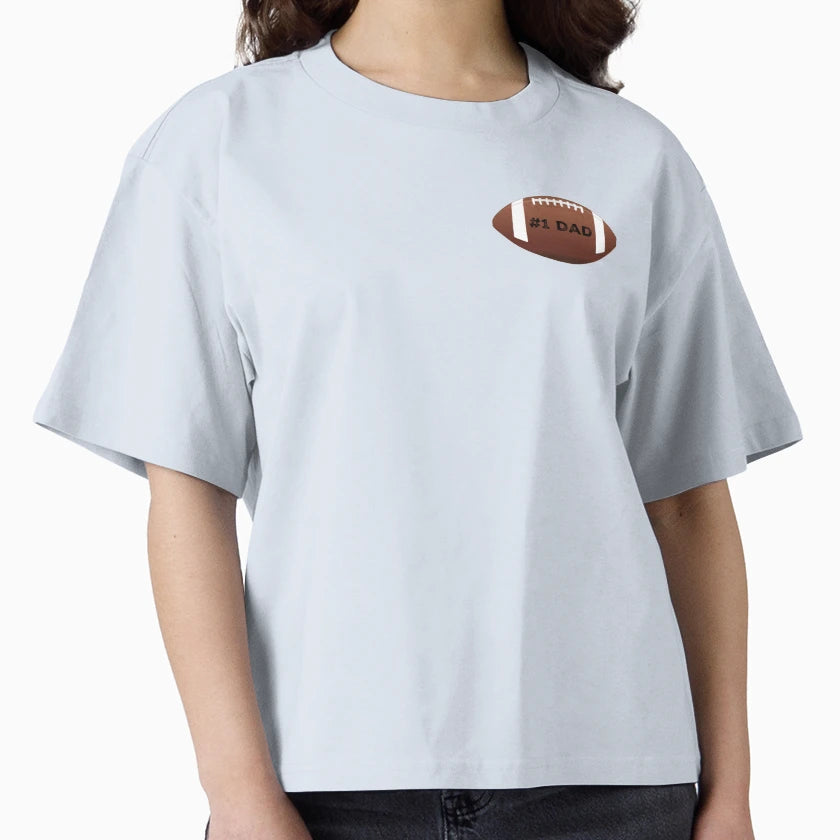 1 Dad Football T-Shirt - Trendy Graphic for Adults - T-Shirt, Sweatshirt, Hoodie