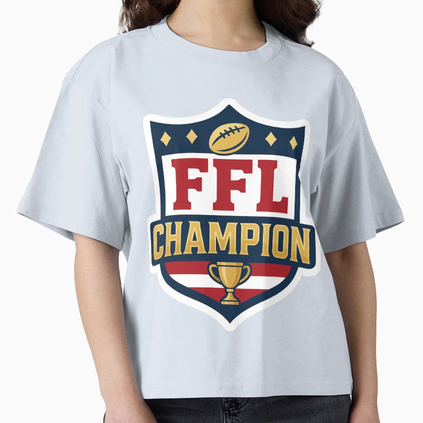 Fantasy Football Champion Ffl League T-Shirt - Minimalist Print Unisex - T-Shirt, Sweatshirt, Hoodie