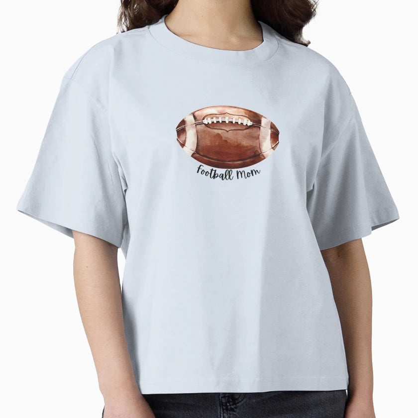 Football Mom Watercolor T-Shirt - Streetwear Style Unisex - T-Shirt, Sweatshirt, Hoodie