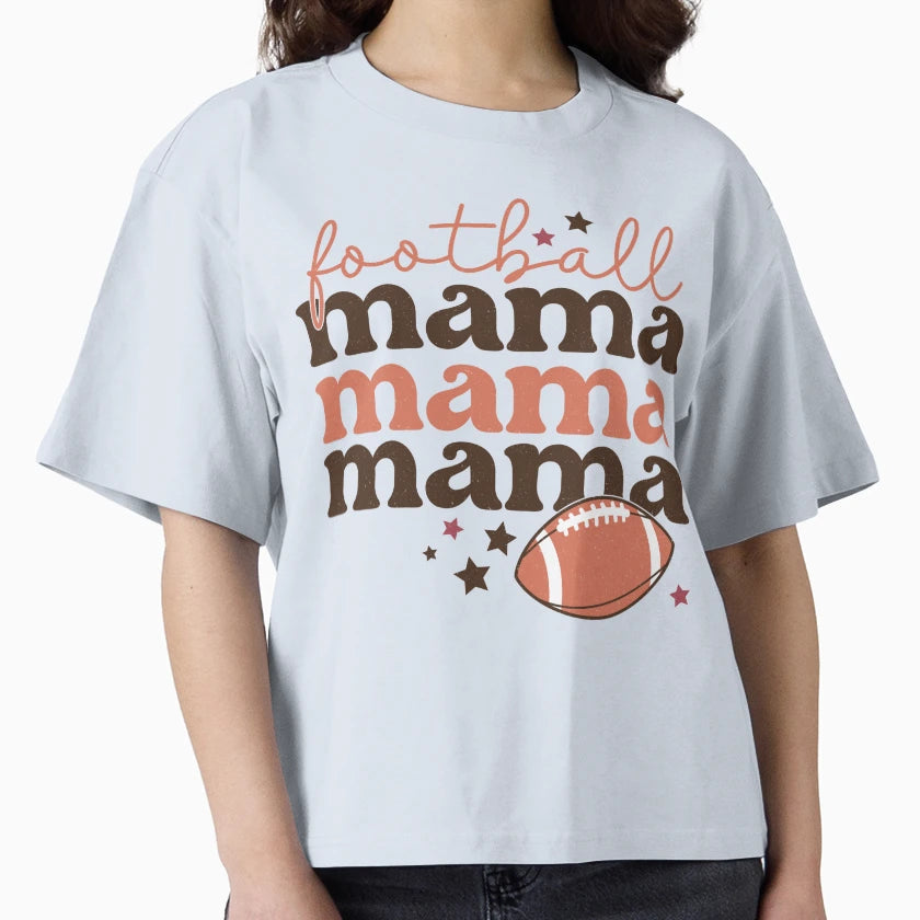 Football Mama Mama Mama Mothers Day T-Shirt - Novelty Apparel for Adults - T-Shirt, Sweatshirt, Hoodie