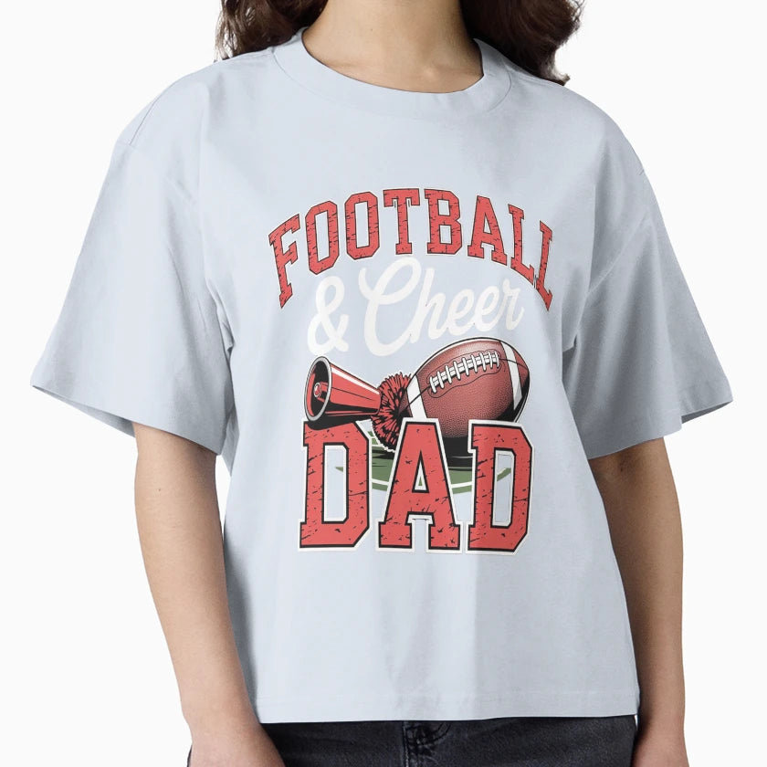 Football Cheer Dad Cheerleader T-Shirt - Streetwear Style Unisex - T-Shirt, Sweatshirt, Hoodie