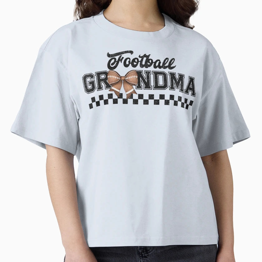 Football Grandma Grandmother Gift T-Shirt - Custom Art Print Men Women - T-Shirt, Sweatshirt, Hoodie