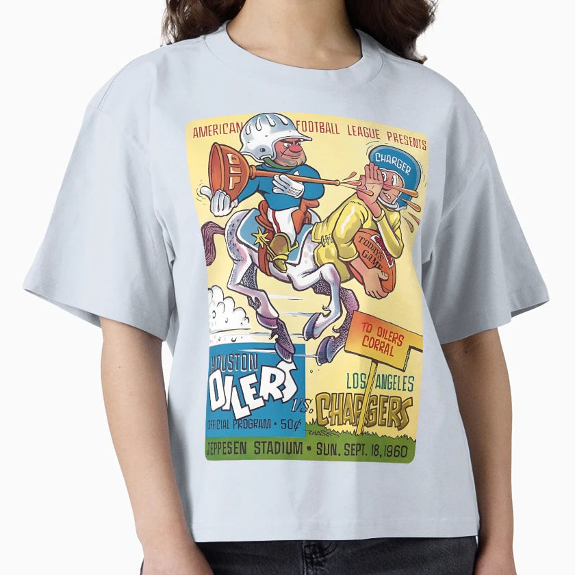 Oilers V Chargers T-Shirt - Novelty Apparel Unisex - T-Shirt, Sweatshirt, Hoodie