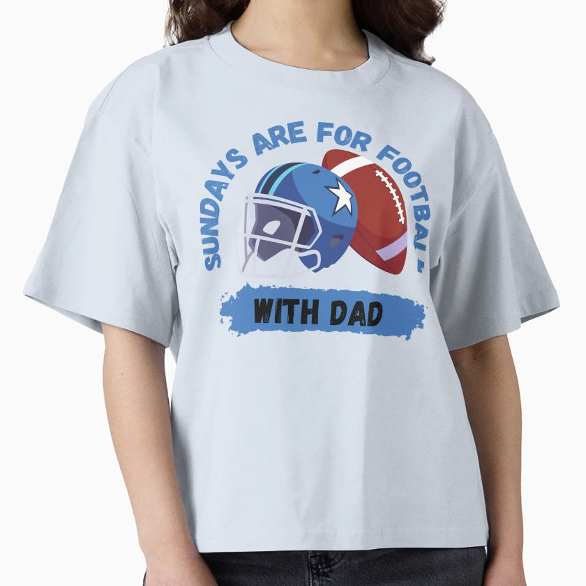 Sundays Are Football Dad T-Shirt - Fun Novelty Design for Adults - T-Shirt, Sweatshirt, Hoodie