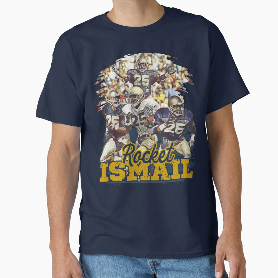 Rocket Ismail Football Legend Collage T-Shirt - Custom Art Print Men Women - T-Shirt, Sweatshirt, Hoodie