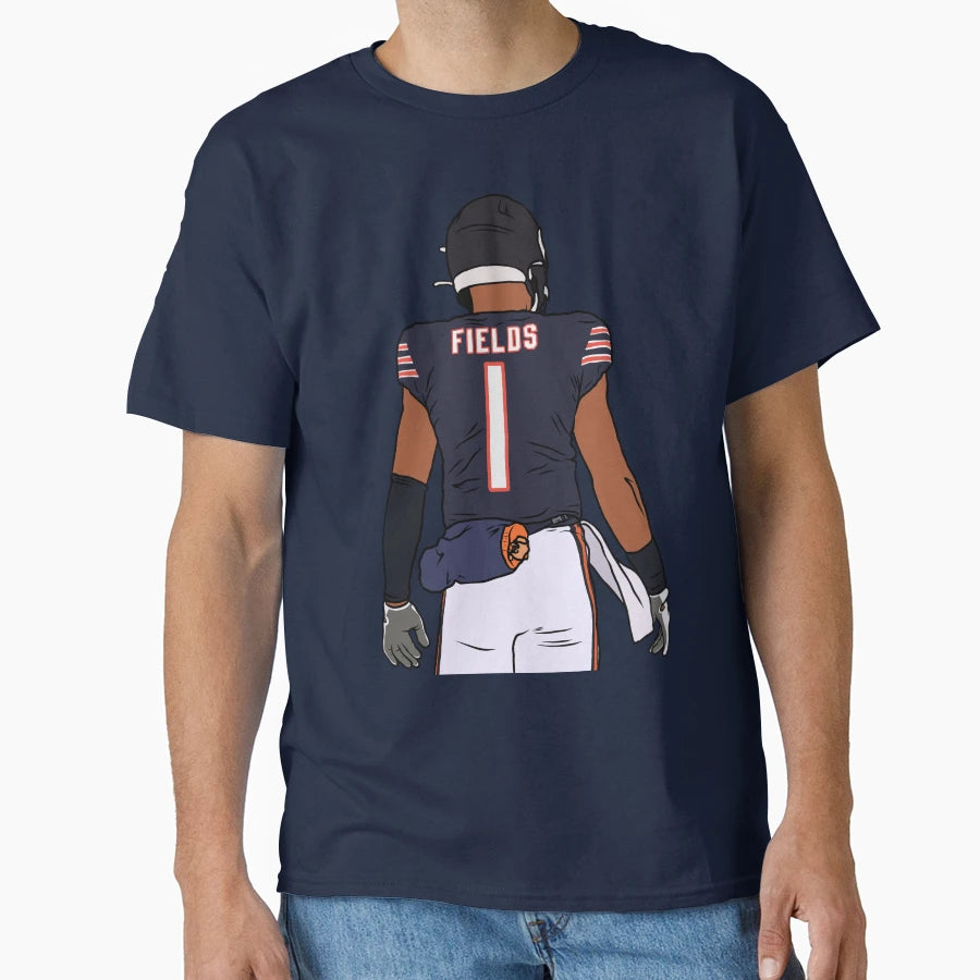 Justin Fields Back To T-Shirt - Novelty Apparel for Adults - T-Shirt, Sweatshirt, Hoodie