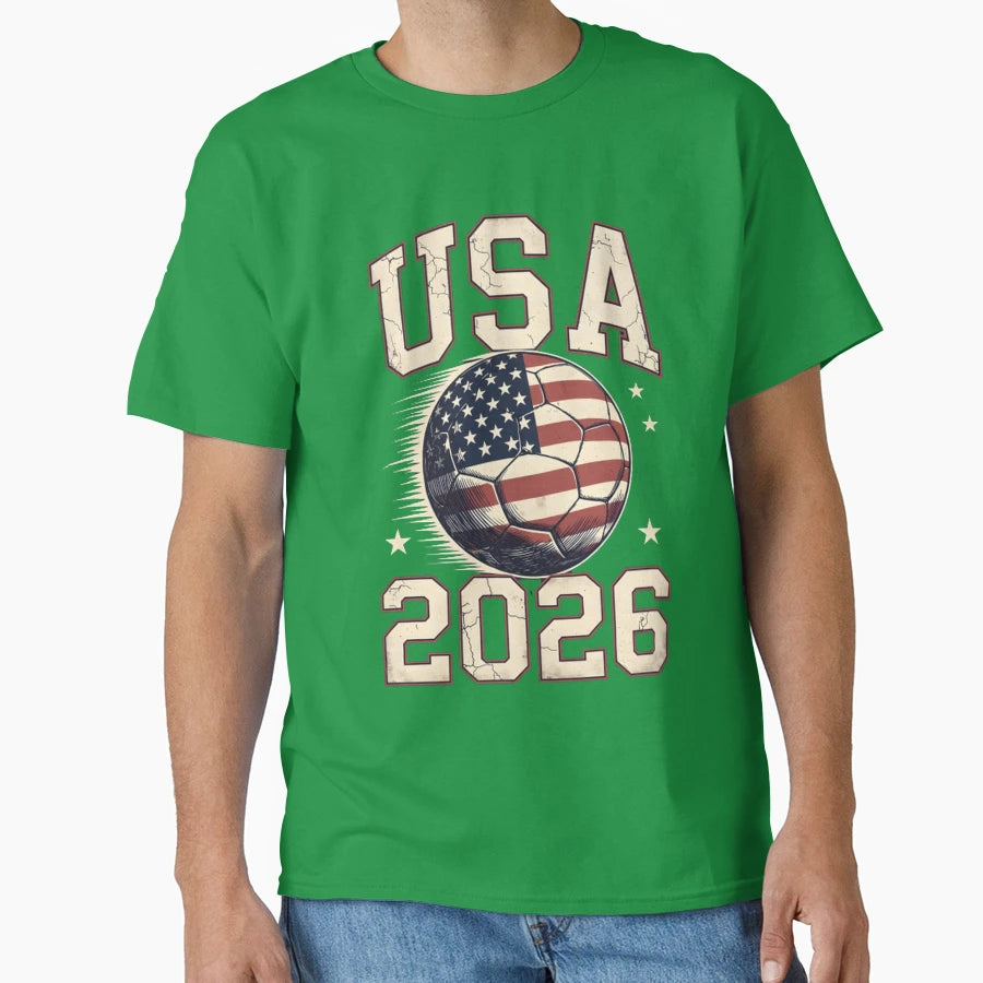 Usa Soccer 2026 Fan T-Shirt - Streetwear Style for Adults - T-Shirt, Sweatshirt, Hoodie