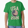 Usa Soccer 2026 Fan T-Shirt - Streetwear Style for Adults - T-Shirt, Sweatshirt, Hoodie