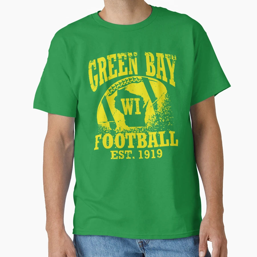 Green Bay Football T-Shirt - Novelty Apparel for Adults - T-Shirt, Sweatshirt, Hoodie