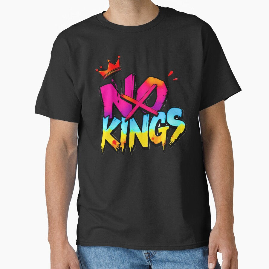 No Kings Bold Graffiti Statement by DreamsArtwear - Adult & Kids T-Shirts, Sweatshirts & Hoodies apparel design preview 1