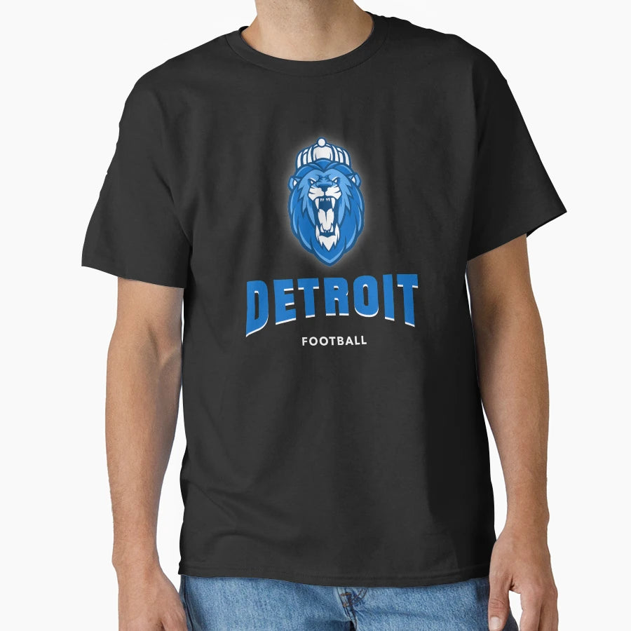 Detroit Lions Soccer T-Shirt - Fun Novelty Design Men Women - T-Shirt, Sweatshirt, Hoodie
