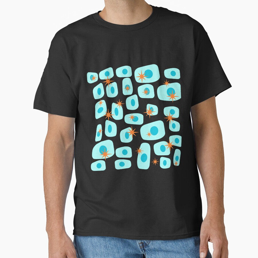 Mid Century Modern Starburst Pattern by LisWilliams - Adult & Kids T-Shirts, Sweatshirts & Hoodies apparel design preview 1