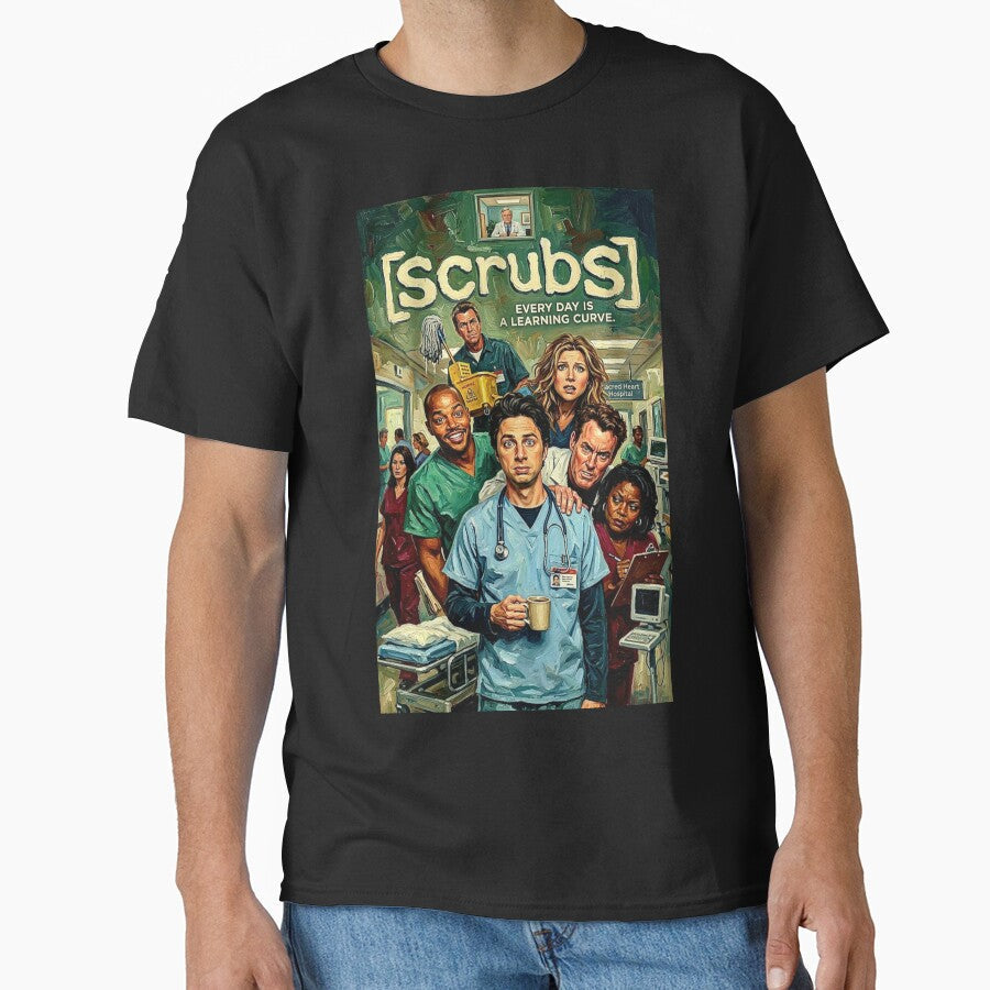 Scrubs: Every Day is a Learning Curve by Art's Diner - Adult & Kids T-Shirts, Sweatshirts & Hoodies apparel design preview 1