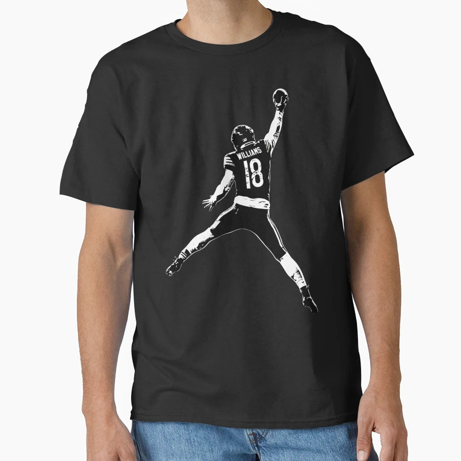Jumpman Qb Football No 18 Game Day T-Shirt - Custom Art Print for Adults - T-Shirt, Sweatshirt, Hoodie