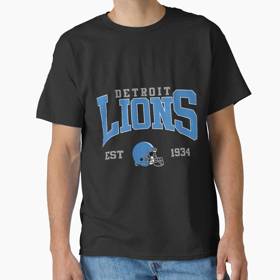 Art Detroit Lions T-Shirt - Graphic Print Men Women - T-Shirt, Sweatshirt, Hoodie