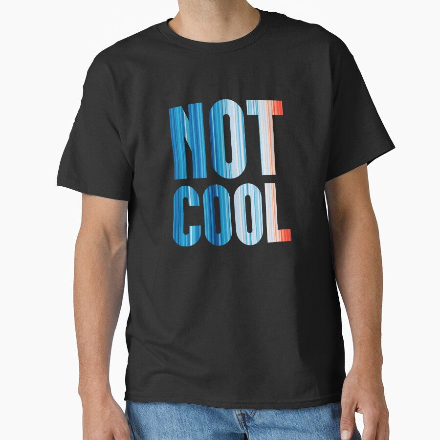 Climate Change Stripes Not Cool by Frank J. Art - Adult & Kids T-Shirts, Sweatshirts & Hoodies apparel design preview 1