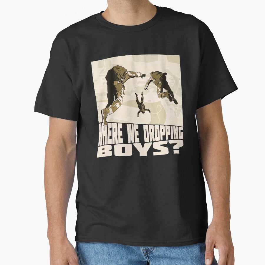 Warzone (Where We Dropping Boys) by DragonGFX - Adult & Kids T-Shirts, Sweatshirts & Hoodies apparel design preview 1