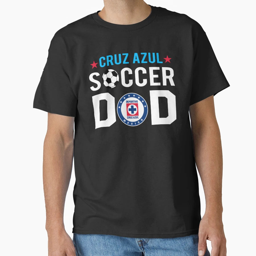 Cruz Azul Mexican Team Soccer Dad T-Shirt - Fun Novelty Design for Adults - T-Shirt, Sweatshirt, Hoodie