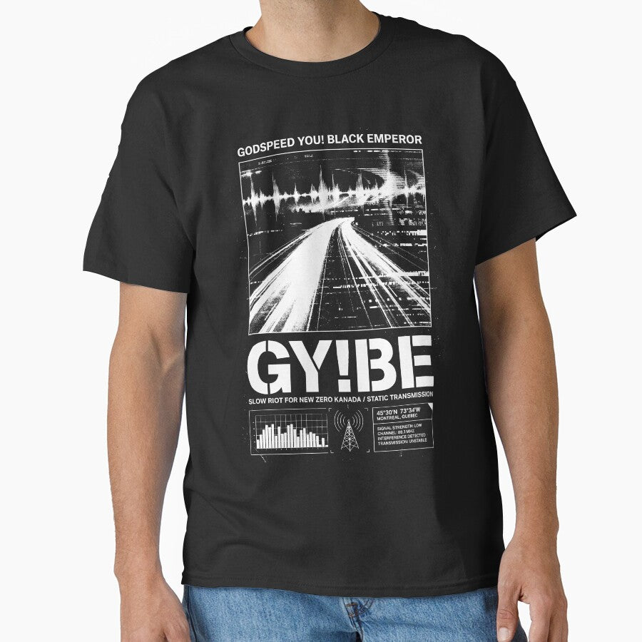 Static Transmission: Godspeed You! Black Emperor by - Adult & Kids T-Shirts, Sweatshirts & Hoodies apparel design preview 1