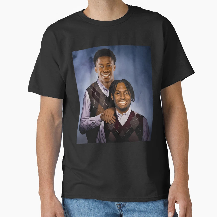 Tyrese Maxey V J Edgecombe Basketball T-Shirt - Custom Art Print Unisex - T-Shirt, Sweatshirt, Hoodie