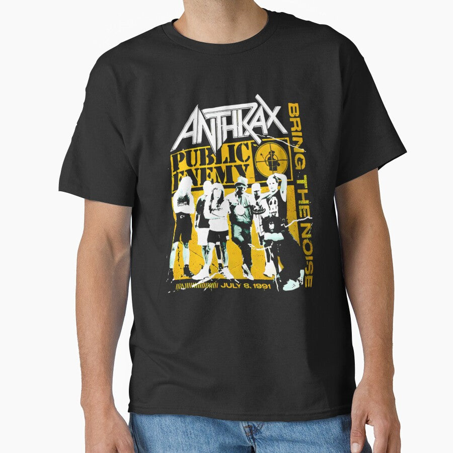 Anthraxs Public Enemy Bring The Noise Band by - Adult & Kids T-Shirts, Sweatshirts & Hoodies apparel design preview 1