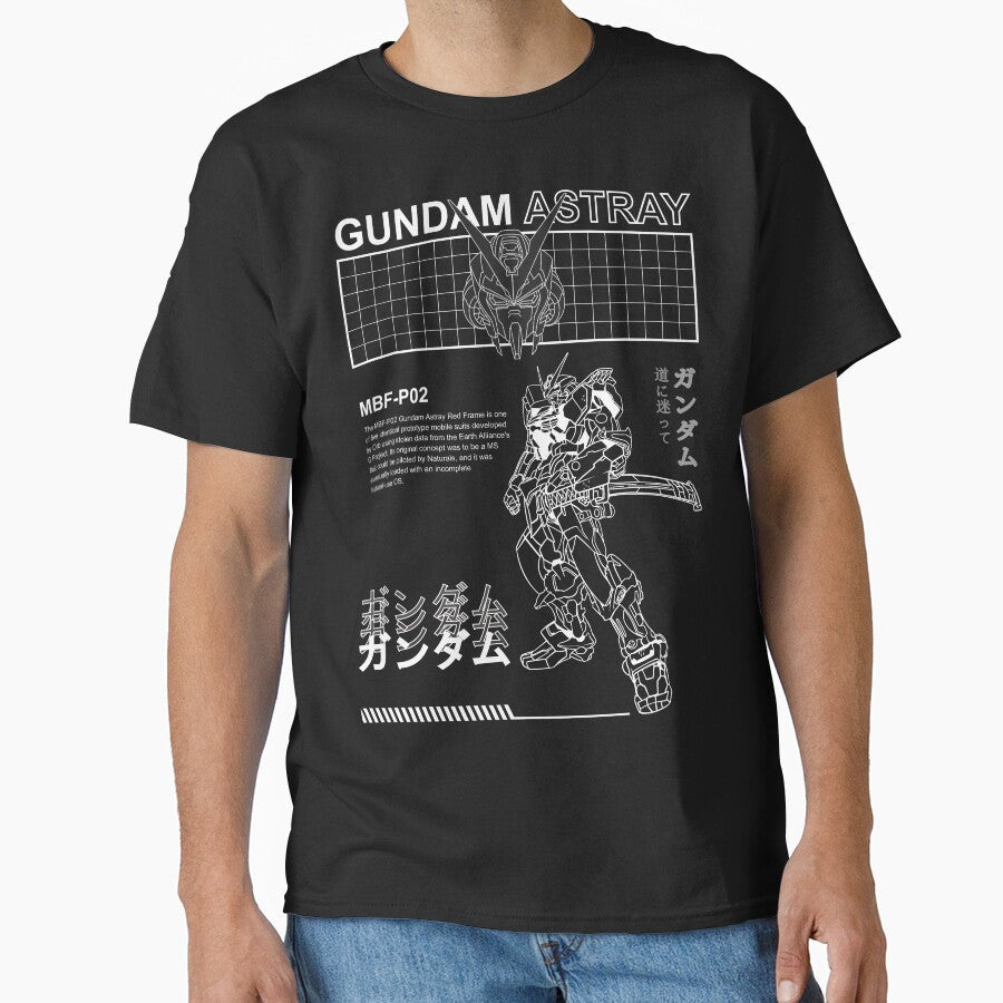 Gundam Astray MBF P02 Black And White BW Streetwear - Adult & Kids T-Shirts, Sweatshirts & Hoodies apparel design preview 1