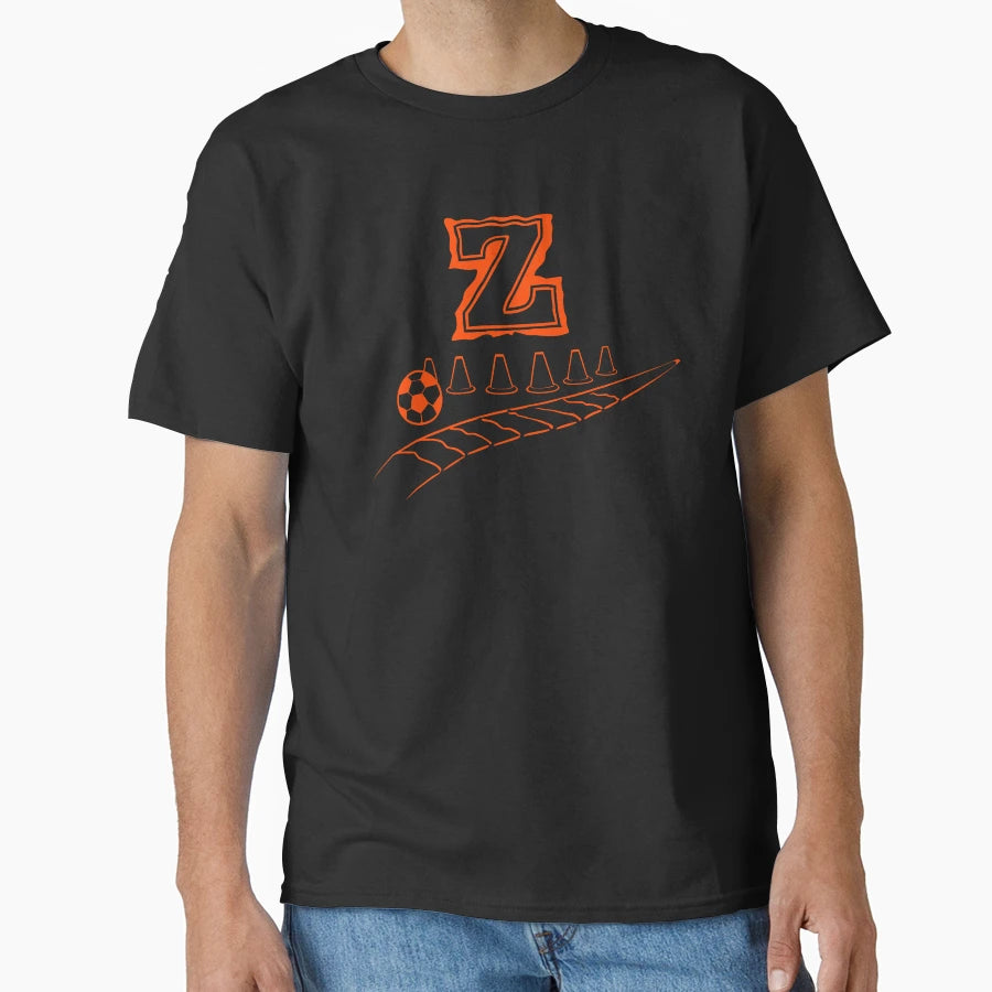 Zig Zag Dribble Football Monogram Z Skill T-Shirt - Unique Graphic Unisex - T-Shirt, Sweatshirt, Hoodie