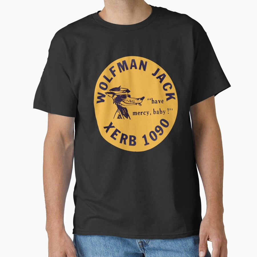 XERB Radio Wolfman Jack by NuouuuEdwards - Adult & Kids T-Shirts, Sweatshirts & Hoodies apparel design preview 1