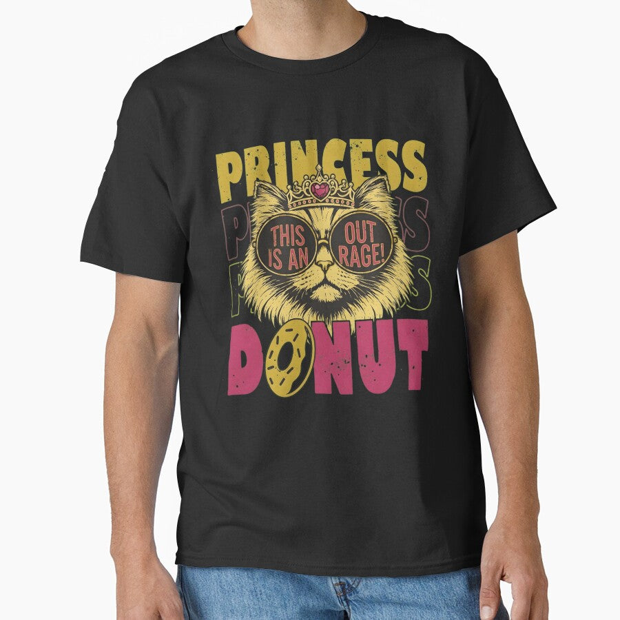 Sassy Princess Cat Outrage Funny Vintage Kitten with - Adult & Kids T-Shirts, Sweatshirts & Hoodies apparel design preview 1