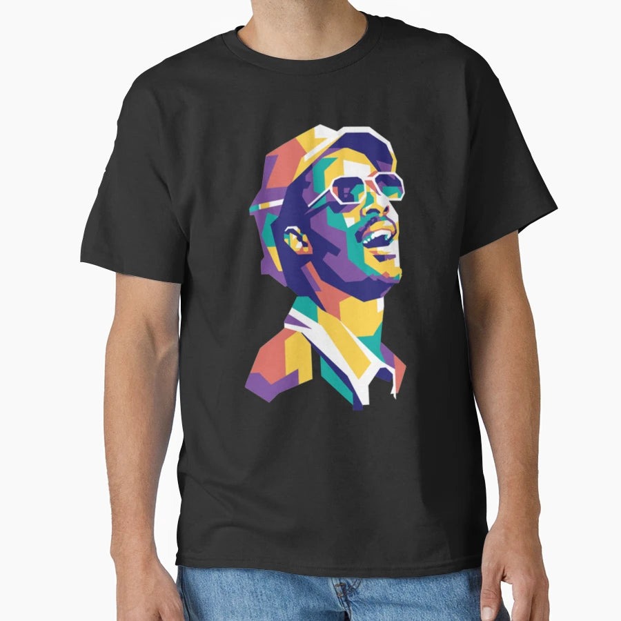 Stevie Wonder Stevie Wonder T-Shirt - Casual Everyday Wear Unisex - T-Shirt, Sweatshirt, Hoodie