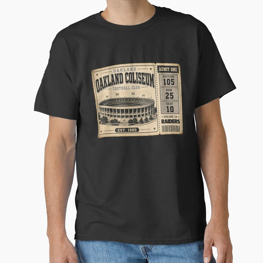 Oakland Coliseum Football Club T-Shirt - Casual Everyday Wear for Adults - T-Shirt, Sweatshirt, Hoodie