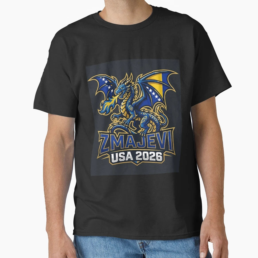 Zmajevi Bosna I Hercegovina 2 T-Shirt - Custom Art Print for Adults - T-Shirt, Sweatshirt, Hoodie