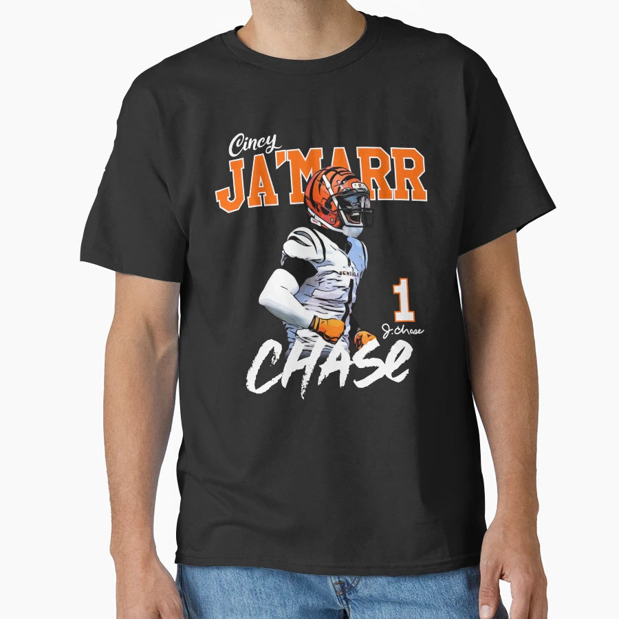 Jamarr Chase T-Shirt - Custom Art Print Unisex - T-Shirt, Sweatshirt, Hoodie