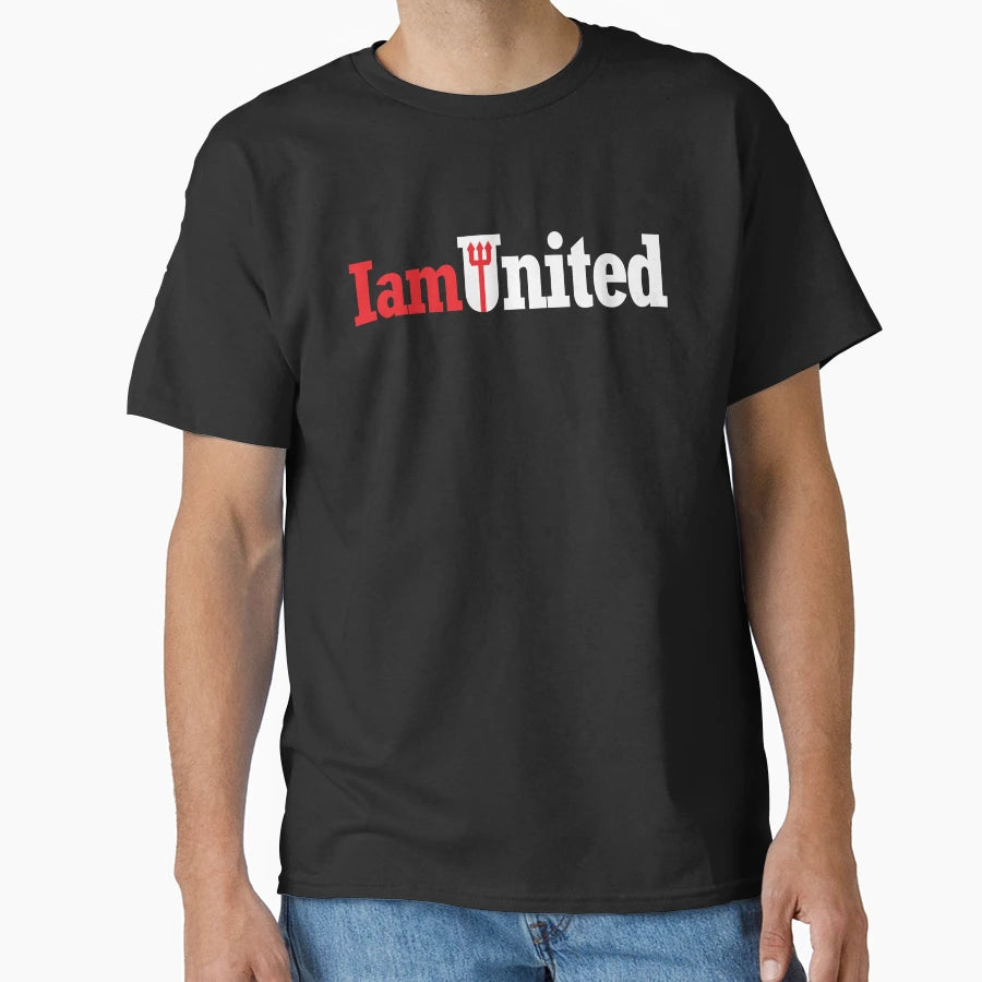Manchester United I Am United T-Shirt - Minimalist Print Men Women - T-Shirt, Sweatshirt, Hoodie