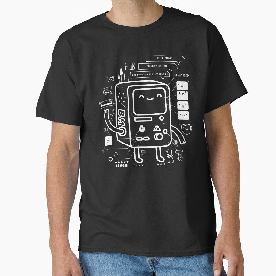 BE MORE BMO by wottoart - Adult & Kids T-Shirts, Sweatshirts & Hoodies apparel design preview 1