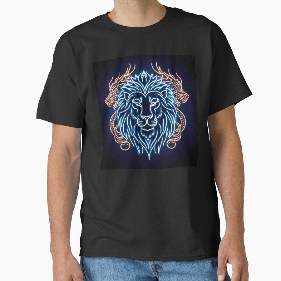 Neon Lion Dragons by Pet-Z - Adult & Kids T-Shirts, Sweatshirts & Hoodies apparel design preview 1