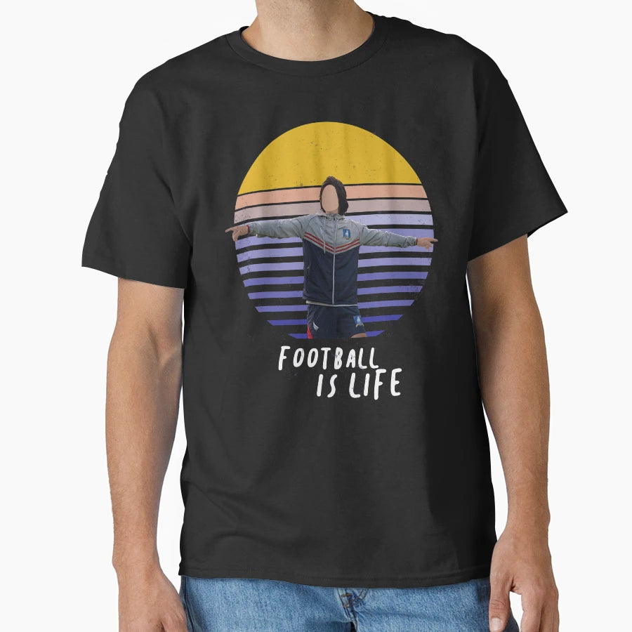 Football Is Life Sunset T-Shirt - Graphic Print Men Women - T-Shirt, Sweatshirt, Hoodie