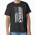 Grandpa American Flag Distressed T-Shirt - Streetwear Style Unisex - T-Shirt, Sweatshirt, Hoodie