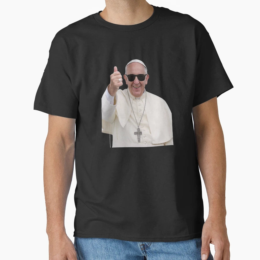 Funny Thumbs Up Pope Francis T-Shirt - Trendy Graphic Men Women - T-Shirt, Sweatshirt, Hoodie