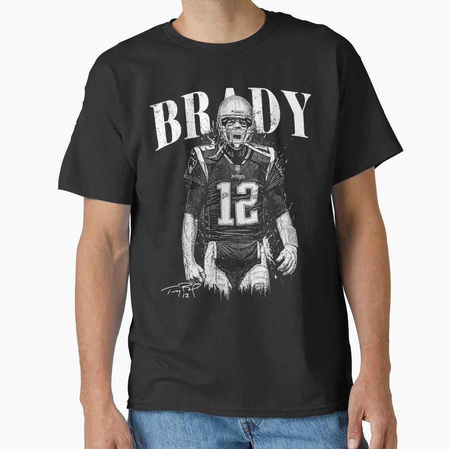 Tom Bradys Football T-Shirt - Unique Graphic for Adults - T-Shirt, Sweatshirt, Hoodie