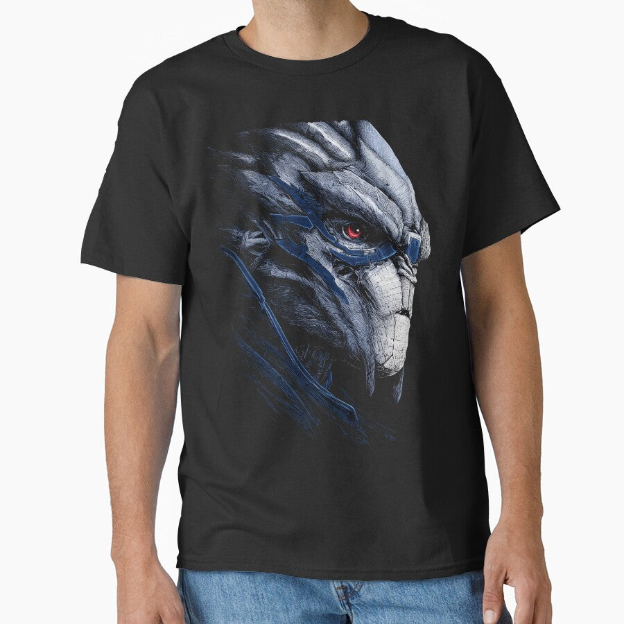 Garrus Vakarian Mass Effect Art Print Turian Sniper - Adult & Kids T-Shirts, Sweatshirts & Hoodies apparel design preview 1