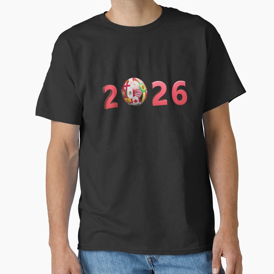 2026 World Cup Global Soccer Year T-Shirt - Custom Art Print for Adults - T-Shirt, Sweatshirt, Hoodie