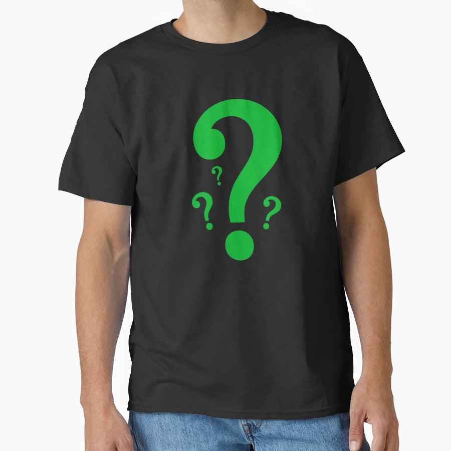 Green Question Mark T-Shirt - Minimalist Print Men Women - T-Shirt, Sweatshirt, Hoodie