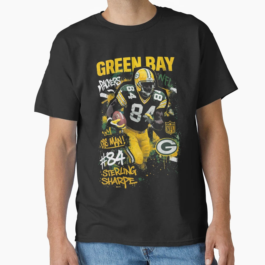 Sterling Sharpe Prime Time Green Bay T-Shirt - Custom Art Print Unisex - T-Shirt, Sweatshirt, Hoodie