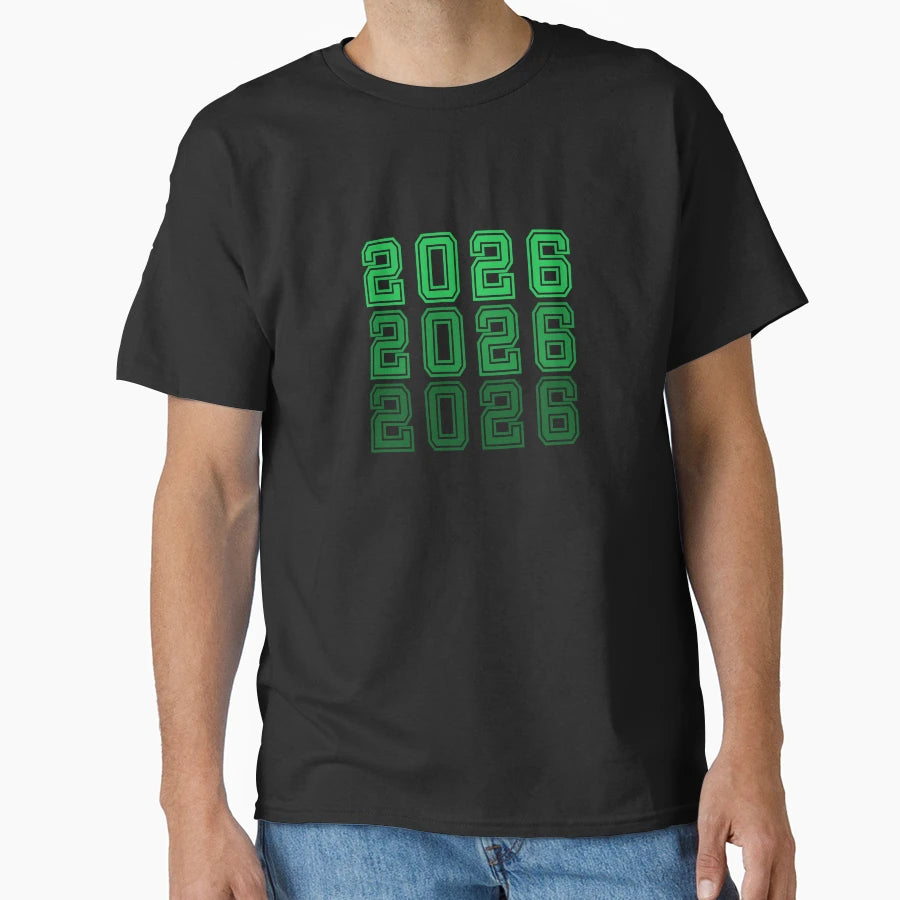 2026 Green T-Shirt - Casual Everyday Wear Unisex - T-Shirt, Sweatshirt, Hoodie