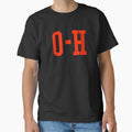 Scarlet Half O H I O Ohio T-Shirt - Custom Art Print Unisex - T-Shirt, Sweatshirt, Hoodie