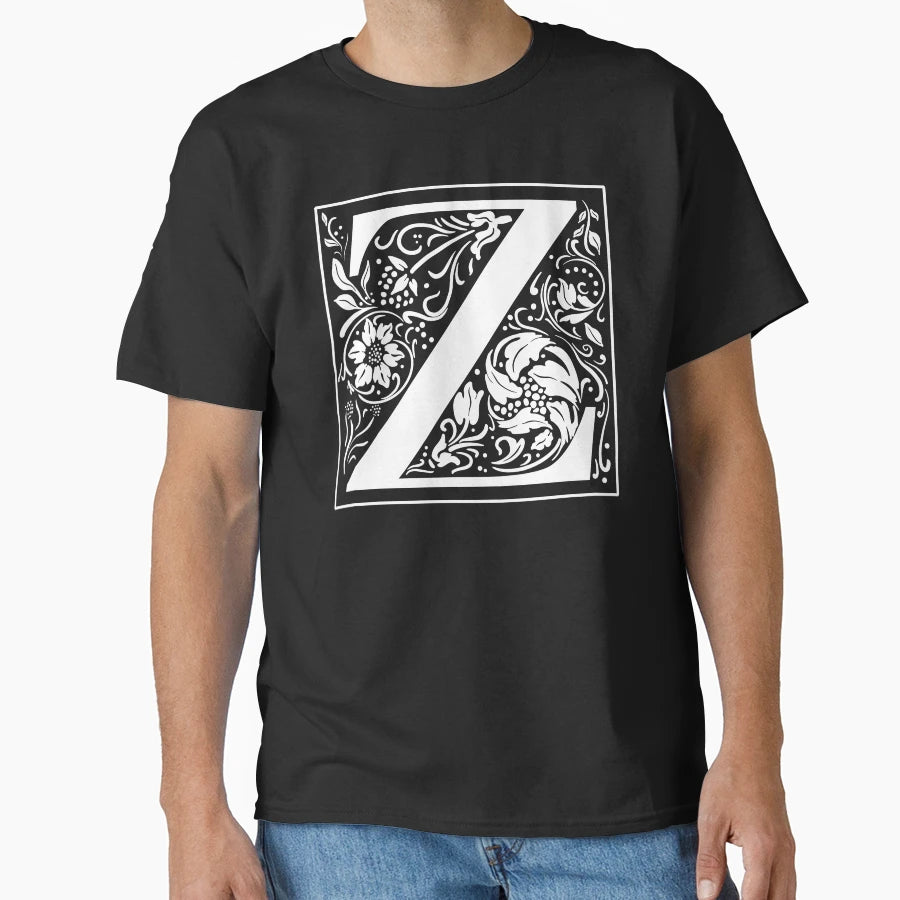 Illuminated Initial Z T-Shirt - Trendy Graphic Unisex - T-Shirt, Sweatshirt, Hoodie