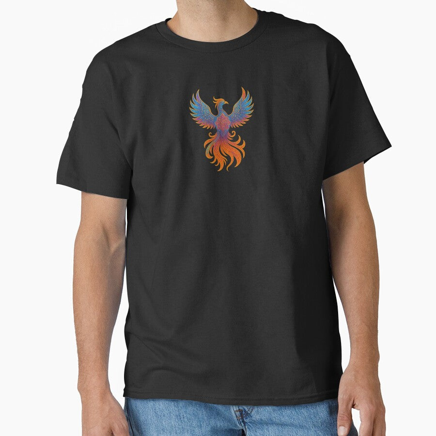 Mandala Phoenix Radiant Rebirth by LizzySassy - Adult & Kids T-Shirts, Sweatshirts & Hoodies apparel design preview 1