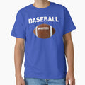 Baseball Football T-Shirt - Fun Novelty Design for Adults - T-Shirt, Sweatshirt, Hoodie
