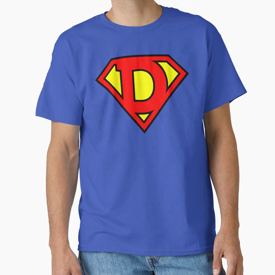 Letter D Super Letter Vol 1 T-Shirt - Minimalist Print for Adults - T-Shirt, Sweatshirt, Hoodie